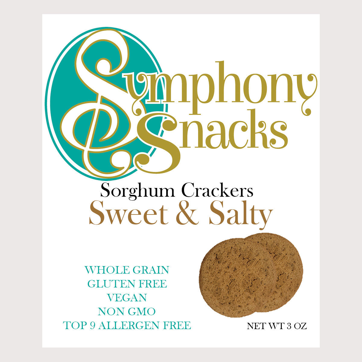 Sweet & Salty Sorghum Crackers